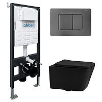 Abber Rechteck AC1201MB-AC0105-AC0120NG Инсталляция с подвесным унитазом