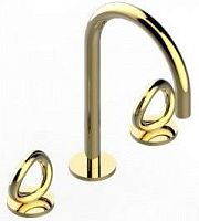 THG G4P-F30-151 Collection O Смеситель для раковины, 3 отв., цвет Soft gold