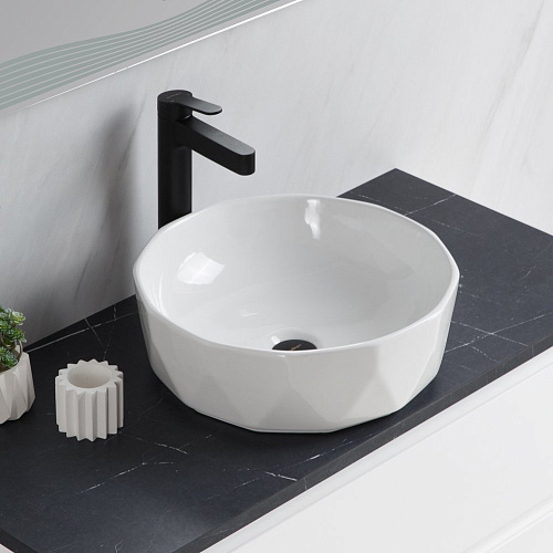 BelBagno BB1409 Раковина накладная керамическая 41 см, белая BelBagno BB1409 Раковина накладная керамическая 41 см, белая