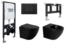 Abber BEQUEM AC1100MB-AC0105-AC0120MB-AC1150MB-AC0101P Комплект: Унитаз, Инсталляция, Кнопка смыва