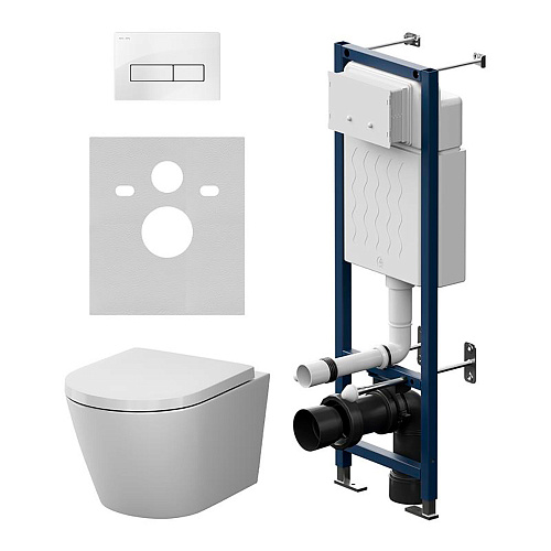 AM.PM X-Joy IS110301.851900 Комплект: Унитаз, Инсталляция, Кнопка смыва