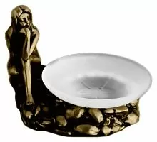 Art & Max Juno AM-B-0071C-B мыльница настольная  juno am-0071c-b 