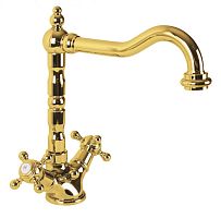 Cezares GOLF-LS2-03 Смеситель на раковину, золото/ручки золото