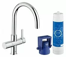 Grohe 33249001 Blue Pure Смеситель для мойки (фильтрация, C-излив), хром