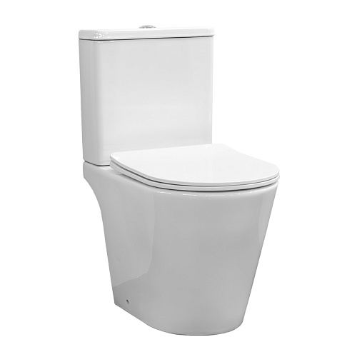Comforty 00-00016277 CF41363C Унитаз-компакт 37.6х78.2 см, с тонким сиденьем Soft close, белый глянец снято с производства