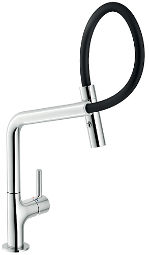 Nobili MP119400CR Lamp Смеситель для кухни, с выдвижной лейкой, chrome