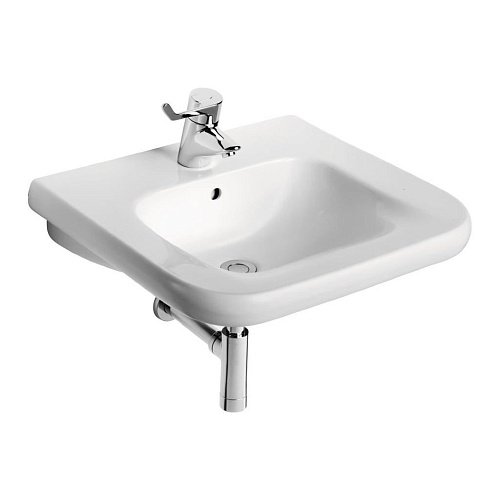 Ideal Standard S216501 Contour Раковина подвесная 55х54 см для инвалидов, Euro White (евробелый)