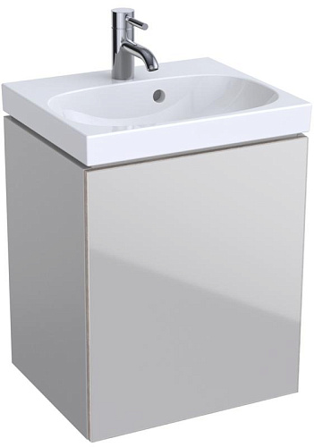 Geberit Acanto 500.608.JL.2 Шкафчик под раковину 446 x 534 x 376 мм, фронтальная часть: песчаное стекло корпус: песчаный матовый — лакированный купить  в интернет-магазине Сквирел