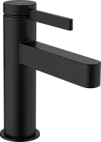 Hansgrohe 76010670 Finoris 100 Смеситель для раковины, сливной клапан Push-Open, матовый черный