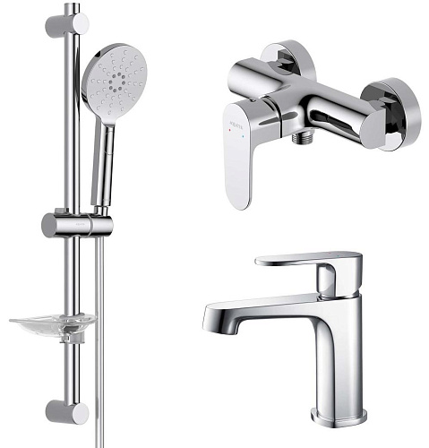 Aquatek AQ1231CR Оберон Комплект для ванной Set 3 в 1 (AQ1210CR + AQ1260CR + AQ2014CR), хром Aquatek AQ1231CR Оберон Комплект для ванной Set 3 в 1 (AQ1210CR + AQ1260CR + AQ2014CR), хром