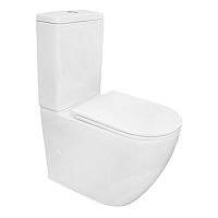 Azario AZ-2141 UQ1 Grado Унитаз-компакт 665х380х845 напольный, смыв "Торнадо", безободковый, с бачком и сидением микролифт