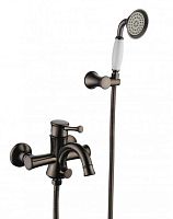 Lemark LM6302RB Peretto Смеситель для ванны, черный кофе