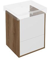 Kerama Marazzi Pro.50.2/OLM Pro Тумба под раковину подвесная 45х40 см, белый/Вяз