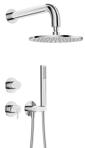 Deante NQS_09YK Silia Набор для душа скрытого монтажа, хром Deante NQS_09YK Silia Набор для душа скрытого монтажа, хром