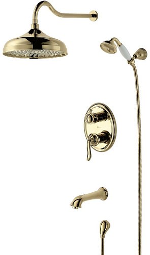 Lemark LM4722G Brava Душевой комплект, золотой
