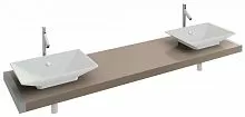 Jacob Delafon PARALLEL EB55-1600-E10 Столешница 1600 мм c 2 отв. для умывальников /160х52х6/ (квебекский дуб) купить  в интернет-магазине Сквирел