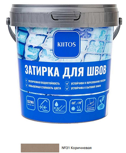 Kiitos №31 коричневый 1 кг Цементная затирка