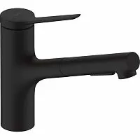 Hansgrohe 74800670 Zesis M33 150 Смеситель для кухни, с выдвижным изливом, матовый черный