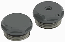 Сунержа 7024-1201-0000 Спускной клапан/заглушка d 25 мм / G 1/2" НР / 2 шт., графитовый серый (RAL 7024)