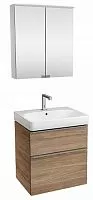 Geberit 529.352.JR.6 Smyle Комплект: Тумба для раковины, раковина, зеркальный шкаф (500.229.01.1+500.352.JR.1+500.273.00.1), пекан купить  в интернет-магазине Сквирел