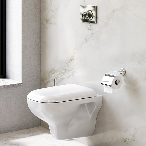 AM.PM CK80EF Like, Комплект для ванной комнаты (зона туалета), белый/хром снято с производства