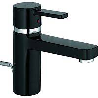 Kludi 382608675 Zenta Смеситель для раковины XL однорычажный, черный/хром