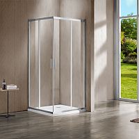 Vincea VSS-1G800CL Garda Душевой уголок 80х80 см, профиль хром/стекло прозрачное