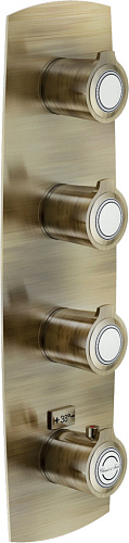NOBILI SI98103BR SOFI термостатический смеситель для ванны 3 выхода (внешняя часть), бронза