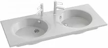 Jacob Delafon EXAT112-Z-00 ODEON RIVE GAUCHE Раковина с двумя отверстиями 120х50 см, белая