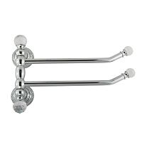 Migliore ML.CRS-60.224.CR CRISTALIA Полотенцедержатель двойной поворотный L40 см, хром,SWAROVSKI