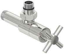 Сунержа 00-1408-1212 Вентиль угловой, (крест) G 1/2" НР х G 1/2" НР, без покрытия