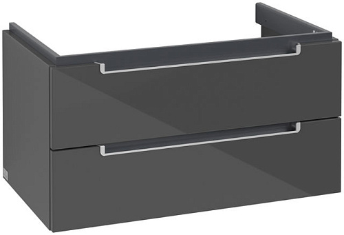 Villeroy & Boch A68900FP Subway 2.0 Тумба под раковину 78х45 см, серый глянцевый (Glossy Grey)