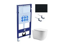Aquatek КЛАССИК AQUATEK SET AQUATEK КЛАССИК cm-025 4в1 Комплект: Унитаз, Инсталляция, Кнопка смыва