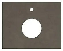 Kerama Marazzi CN60.DD507020R Canaletto Столешница под раковину, 60 см, Про Чементо/темно-коричневый матовый