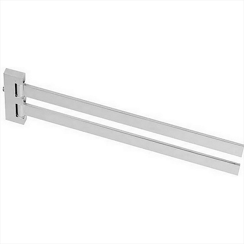 Cisal QU09021021  Quad Полотенцедержатель двойной 36 см, цвет хром снято с производства