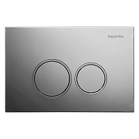 Aquanika 01.02.19 Basic R-type Кнопка смыва, хром