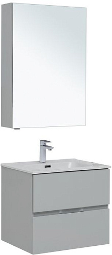 Aquanet 00274224 Алвита New Комплект мебели для ванной комнаты, серый купить  в интернет-магазине Сквирел
