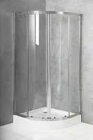 BelBagno DUE-R-2-80-C-Cr Душевой уголок 190х80х80 см, стекло прозрачное/профиль хром
