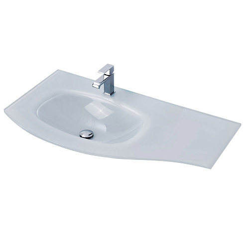 Cezares 82409 Sting Стеклянная раковина 104х53 ми, левосторонняя, Extra-light Cezares 82409 Sting Стеклянная раковина 104х53 ми, левосторонняя, Extra-light