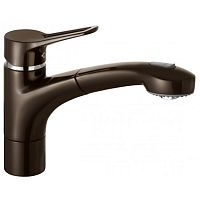 Kludi 399418262 MX Смеситель для кухни однорычажный DN10, с выдвижным изливом, мокка/хром