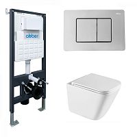 Abber Rechteck AC1219TC-AC0105-AC0120 Инсталляция с подвесным унитазом