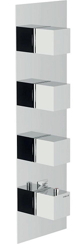 Nobili WE00103/QCR Seven Смеситель для ванны термостатический, 3 выхода (внешняя часть), chrome