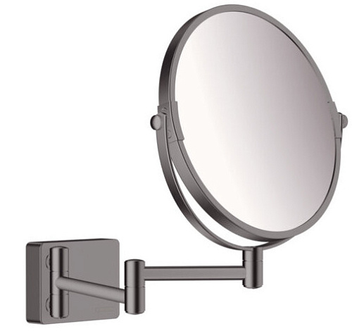 Hansgrohe 41791340 AddStoris Косметическое зеркало шлифованный черный хром купить в интернет-магазине Сквирел