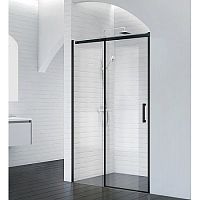 BelBagno ACQUA-BF-1-140-C-NERO Душевая дверь в нишу, черный матовый