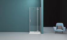 BelBagno Kraft KRAFT-AH-12-80/100-C-Cr-R Душевой уголок