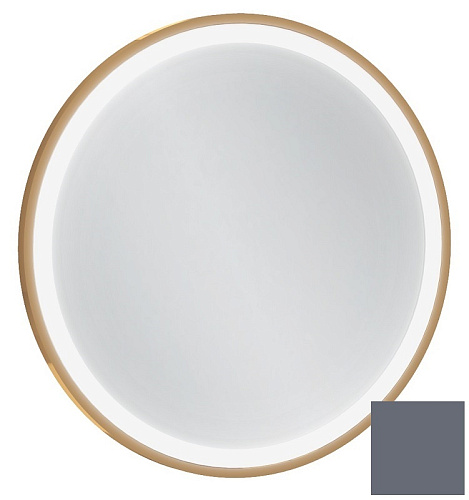 Jacob Delafon EB1288-S40 ODEON RIVE GAUCHE Зеркало 50 см, с подсветкой, рама насыщенный серый сатин купить  в интернет-магазине Сквирел