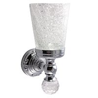 Migliore ML.CRS-60.202.CR CRISTALIA Cтакан настенный, стекло,хром,SWAROVSKI