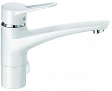 Kludi 399069262 MX Смеситель для кухни однорычажный DN10, с дополнительным краном для подключения стир./посуд. машины, белый/хром
