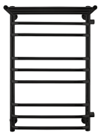 INDIGO LBCW80-50PBRR-б/п-60 Водяной полотенцесушитель с полочкой, черный
