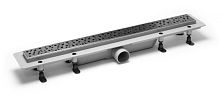 Plastbrno SZA5850 Design 5 Сливной канал комбинированный, решетка из нержавеющей стали, L = 850, серый